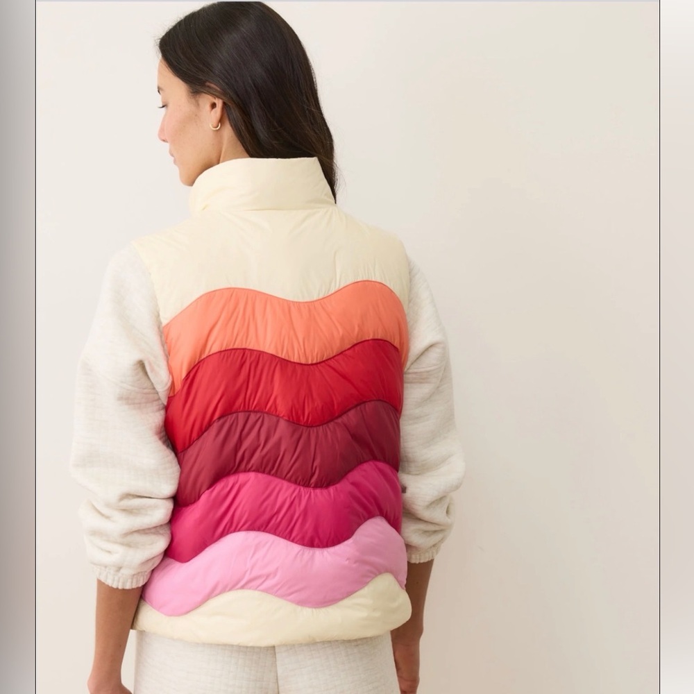 Marine Layer Sunset Puffer Vest Medium NWT FINAL PRICE - Picture 3 of 7